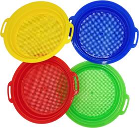 10696 4es Novelty Large Sand Sifter For Sandbox Beach 4 Pack - Shark