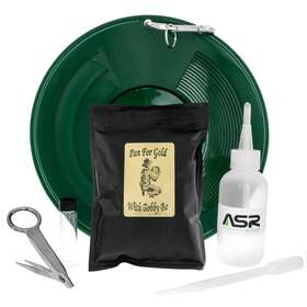 Asr7ppdgpkbia Asr Outdoor 7pc Gold Panning Kit With 1lbs Bobby Bo Paydirt Bag