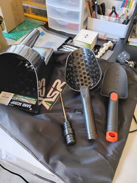 Asr Outdoor Asross5ps New 5pc Metal Detecting Tools Kit Drawstring Bag Coin Probe