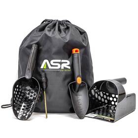 Scpscp-5p23bk Asr Outdoor 5pc Black Metal Detecting Tools Kit With Drawstring Bag Coin Probe