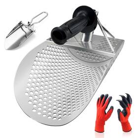 Ss123 Bglifhom Stainless Steel Sand Scoop For Metal Detecting Wide Detector