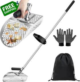 Chenyizdq 445045212255 Metal Detector Sand Shovel Beach Scoop With Long Handle And Grip H