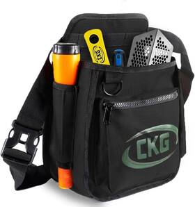 Ckg 198168982648 Metal Detecting Finds Bag Waist Digger Tools For Pinpointer Black