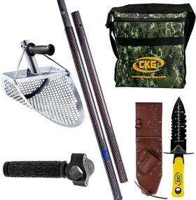 Ckg 198715388077 Sand Scoop For Metal Detecting Stainless Steel Beach Shovel Full Set Inccude