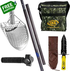 Ckg 711181516067 Sand Scoop For Metal Detecting Stainless Steel Beach Shovel Full Set Inccud