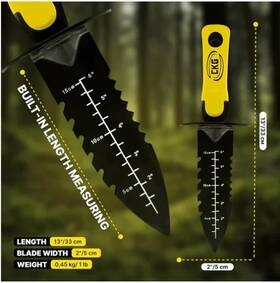 Ckg 81532 Metal Detecting Digging Tool With Yellow Handle