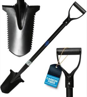 Ckg 82105 Metal Detecting Shovel With Carbon Fiber Handle