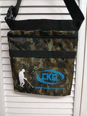 Ckg Ckgb002 Camouflage Finds Pouch Metal Detector Accessory Bag With Shoulder Strap