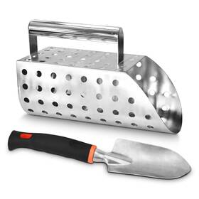 Ckj26 Ckjsj Stainless Steel Sand Scoop Kit Metal Detecting Shovel -