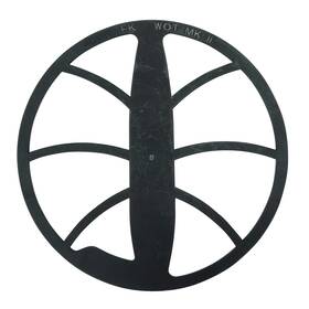 S01-0014 Coiltek 15 Inch Black Open Search Coil Cover Skidplate Scuff Injection Molded