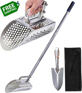 Comincia 711181697520 Sand Scoop For Metal Detecting Heavy Duty With Long H