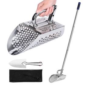 Comincia 742346971865 Sand Scoop With Long Handle Stainless Steel Metal Detector Scoops Hand