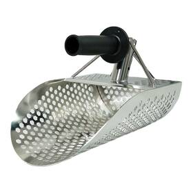 Dune Scoops 009068041208 Stainless Steel Short Hand Held Sand Scoop For Metal Detecting