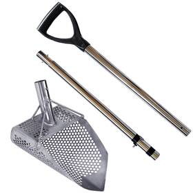 010021 Dune Scoops Stainless Steel Beach Sand Scoop Metal Detector Tool With Large And Strong Coll