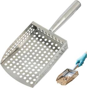 E77 5652280 2fzqd7xho1wgg4wxl Sand Scoop For Metal Detecting Heavy Duty Stainless Steel Beach Sifter With Hand