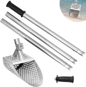Etespie 445052420438 Hand Sand Scoop For Metal Detecting Heavy Duty 304 Stainless Steel