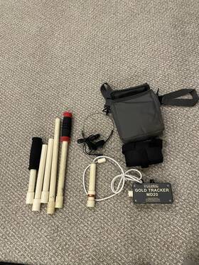 8353 Falcon Gold Track Metal Detector 300khz Probe Set With Custom Handle