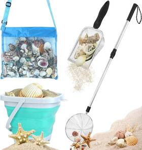 Fethwoin 313048151130 Shark Tooth Sifter Beach Sand Sea Shell Scooper For Bags&f