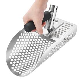 Gadfish Nbx332 Stainless Steel Sand Scoop Metal Detecting Beach Shovel Sifter Tool
