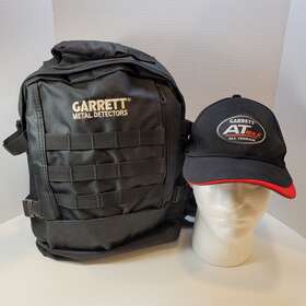 Garrett 009068010921 Metal Detector Sport Day-pack Black Backpack And Atmax All Terrain Cap