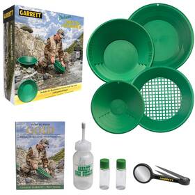 Gmd-1651410 Garrett Metal Detectors Deluxe Gold Pan Kit Includes 14 Trap 15 Supersluice Classi