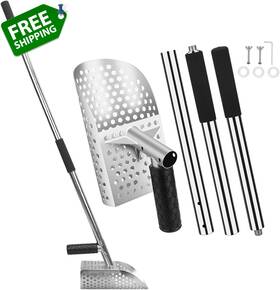 Gmgsj-001 Gmgsj 445020141167 Beach Sand Spoon Metal Detection Tool With Anti Slip Handle Hexahedron 8mm Hol