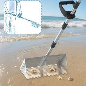 Skub0f12hbcry Gold Hunter Pros Stainless Steel Metal Detecting Sand Scoop Beach Rake 304 Extras