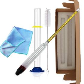 Hd-hy-001 Hdreleody Alcohol Hydrometer Meter Test Kit 0-200 Proof And Tralle With Glass Jar Ac