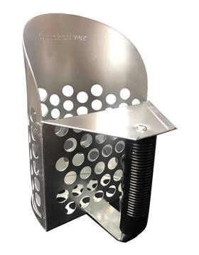 Hpg-7030-2 High Plains Prospectors Quicksilver Galvanized Sand Scoop For Metal Detecting Hole Diameter 5/8 Inch Beac