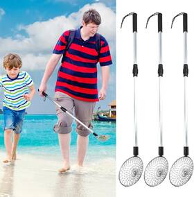 Sfgf001 Hlimior 3 Pack Sand Sifter Tools - Beach Scoop For Beachcombing Shell Shark Tooth