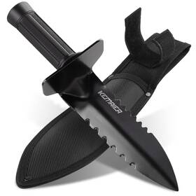 Kemaier 824007289059 Metal Detector Shovel Heavy Duty Double Serrated Edge Digger Detect Inch
