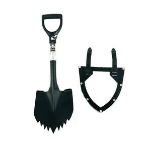 Sku-44297952985252 Krazy Beaver Tools Mini Shovel With Guard Textured Black Head / Handle # 45641