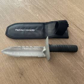 10000061 Makro Nokta Premium Stainless Steel Digger Serrated Digging Tool With Sheath