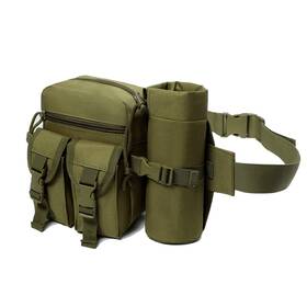 Mj01 Meejaa Metal Detecting Finds Bag Waist Dig Pouch With Bottle Holder Durable Green