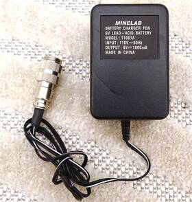 Minelab 11061a 6v Lead Acid Battery Charger Cable Ac Adapter For Metal Detector