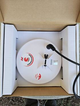 3011-0072 Minelab 8 Inch Round Mono Commander Coil For Gpx Gp And Sd Metal Detector Used
