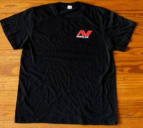 Minelab 301192 New Metal Detector Logo T Shirt Large Double-sided