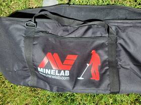 Minelab 884835 Carrying Case For Metal Detector Black With Logo And Silhouette
