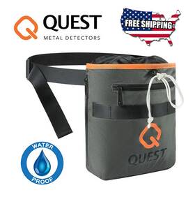 Quest 2106.211 Metal Detecting Finds Pouch - Waterproof Includes Belt Free Shipping