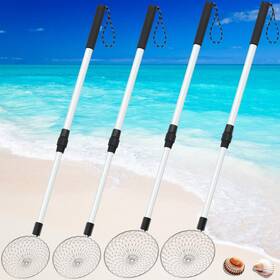 You-roshtia-2121 Roshtia 4 Pcs Sand Sifter Beach Scoop Shovels And Shark Tooth Tools