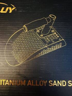 Rxluy 711181757118 Titanium Sand Scoop For Metal Detecting Ultralight Fast Sifting Shovel To