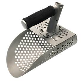 Ss-05 Rxluy Titanium Sand Scoop For Metal Detecting Ultralight Fast Sifting Shovel