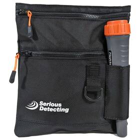 Serious Detecting 840277301420 Mesh Bottom Beach Finds Bag Pouch With 43 Inch Waist Belt And Pinpointer Holster