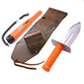 Bdlp01 Serious Detecting Brown Leather Sheath Right Side Quest Xpointer Pro And Diamond Left Digger