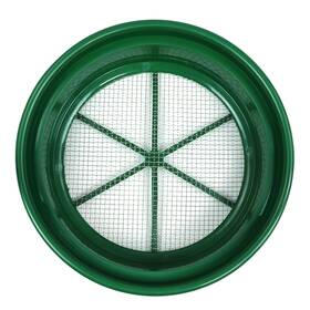 Gp2-14 Serious Detecting Green Plastic 13-1/4 Inch Gold Sifting Pan Classifier 1/4 Mesh Size