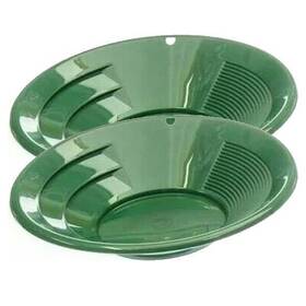 Sluice Monkey 658448630749 2 Pack Of Small 10 Inch Green Gold Pans For Panning