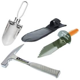 Sluice Monkey 658448631043 Metal Detecting Stainless Steel Hand Trowel Hammer Pick 12 Inch Digge