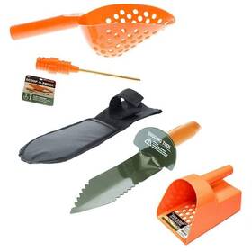 Sluice Monkey 658448632910 Metal Detecting Orange Sand Scoop Set