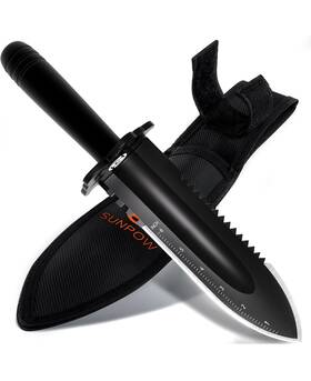 Sp-ms01 Sunpow Metal Detector Shovel Digging Tools - Heavy Duty Double Serrated Edge Digger New