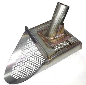 Eb-33921941110920 T-rex Stainless Steel Scoop 6.5 Inch With 3/8th Holes